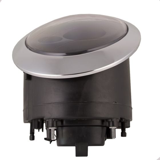 PERDE Headlight Set Halogen Black Housing Driver Left