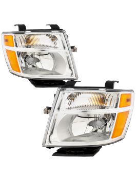 Uzooka Pair Of Halogen Headlights – Fits Nissan NV1500 NV2500 NV3500 2012-2021, CAPA Certified, Bulbs Included