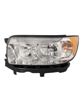 Headlight Fits Subaru Forester 2006-2008 Includes Left Driver Side Chrome  Housing Halogen Headlamp