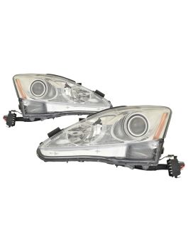 Tiny Force Sun Visor Pair For Toyota Corolla 2009-2013 - Right & Left Side With Mirror, Gray, Direct OEM Replacement