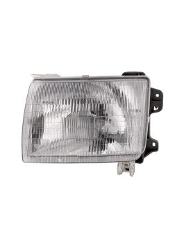 Euro Clear Chrome Headlights For 98-00 Nissan Frontier & 00-01 Xterra – DOT/SAE Approved, Halogen