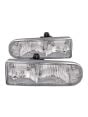 Front Headlights w/ Bumper Lamps Assembly For 98-04 Chevrolet Blazer S10 Pickup