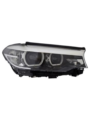 Right Passenger Side LED Projector Headlight for 2017-2020 BMW 5-Series