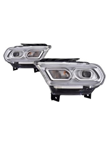 LED Headlight Set with DRL for 2021-2024 Dodge Durango; CAPA Certified