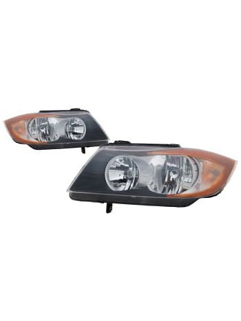 Left Driver Side Halogen Headlight For BMW 325i 325xi 328i 328xi 330i 330xi  335i 335xi CAPA Certified ヘッドライトアセンブリ に適合するE90 E91 328i 328xi 325i 325xi 330i 330xi 2005 200