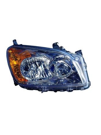 Pair Of Halogen Headlight Assemblies For 2009-2012 Toyota RAV4 Base & Limited Models