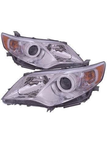 Headlight Halogen Right And Left Pair CAPA Certified Fits 2012-2014 Toyota Camry L LE XLE Models