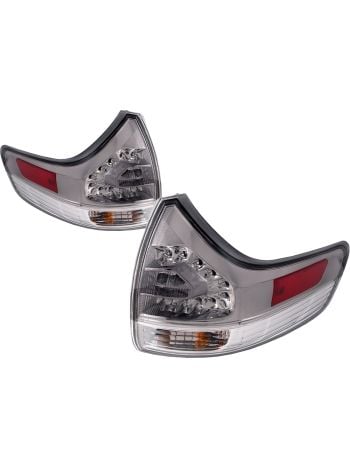 JX Gloss Black & Chrome Front Grille With Fog Light Brackets For Toyota Sienna 2011-2017 – 8pcs