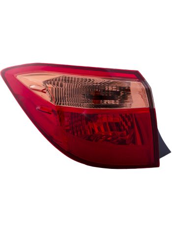 Outer Body Tail Light Left Driver Side Fits Toyota Corolla 17-19 E L LE ECO CAPA Certified