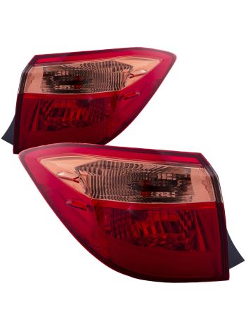 Outer Body Tail Light Left And Right Set Fits Toyota Corolla 17-19 E L LE ECO CAPA Certified