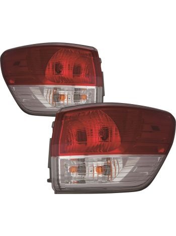 Pair Of Clear Tail Lights For 2013-2016 Nissan Pathfinder - DOT/SAE Certified W/ Bulbs