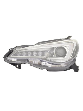 Right Passenger Side LED Headlight For 17-20 Subaru BRZ; CAPA