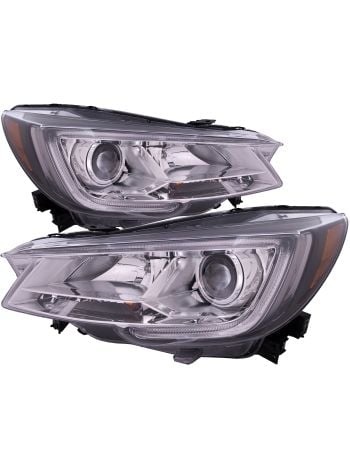 Headlights Pair For 19-20 Subaru Ascent CAPA Certified Halogen