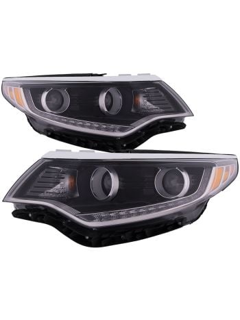 Headlight Halogen Left And Right Pair CAPA Certified Fits 2016-2018 Kia Optima