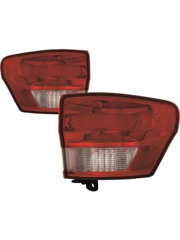 Driver Passenger Tail Light Set For 11-13 Jeep Grand Cherokee; CAPA Certified