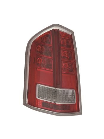 Left Driver Side Chrome Tail Light For 13-14 Chrysler 300 BASE|C|S|LUXURY|SRT-8; CAPA Certified