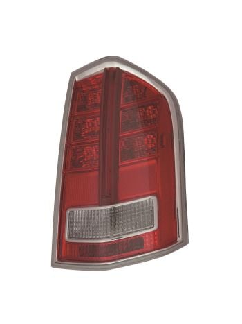 Right Passenger Side Chrome Tail Light For 13-14 Chrysler 300 BASE|C|S|LUXURY|SRT-8; CAPA Certified