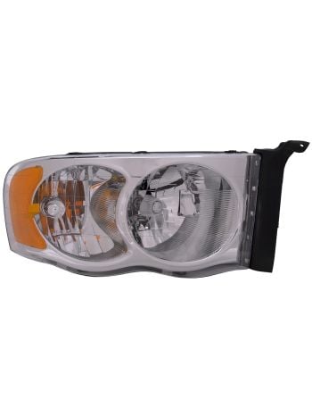Pair Of Black Headlight Assemblies For 2002-2005 Dodge Ram 1500/2500/3500 - DOT/SAE Certified