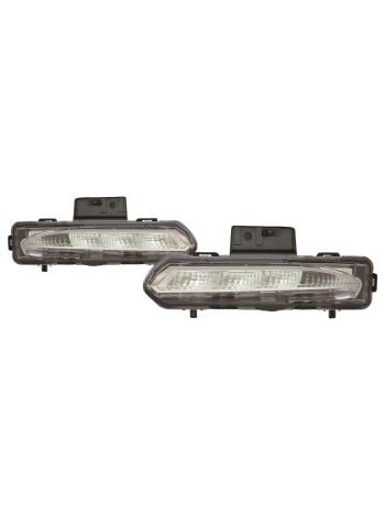 Driver Passenger LED Park Light Set For 13-17 Buick Enclave; CAPA