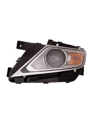 Headlight Compatible With Lincoln MKX 2011-2015 CAPA Certified Left Driver Side Halogen Chrome