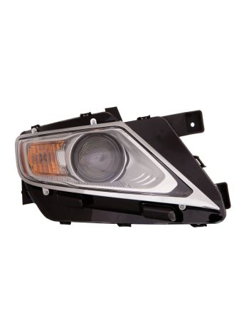 Headlight Compatible With Lincoln MKX 2011-2015 CAPA Certified Right Passenger Side Halogen Chrome