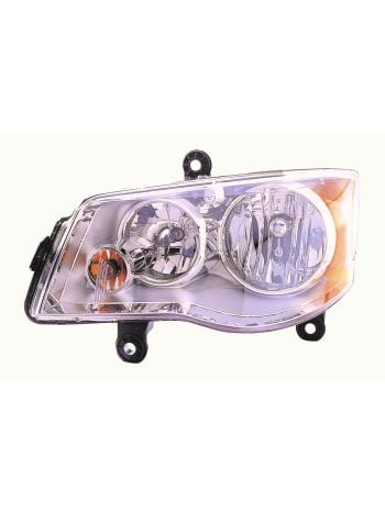 Headlights Set Fits Chrysler Town & Country 08-16 Pair CAPA 