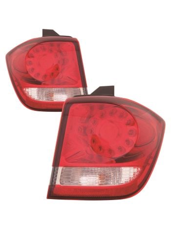 Chrome LED Outer Left and Right Tail Lights For 11-20 Dodge Journey; CAPA Certified