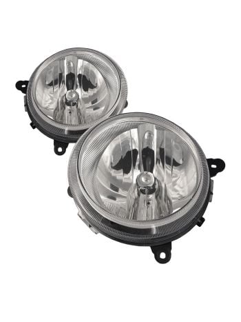 2007-2011 Jeep Compass / 2007-2017 Patriot Headlights Halogen Set Driver Left Passenger Right Headlamps Pair Assembly. Jeep Compass 07-09/Patriot 07-08