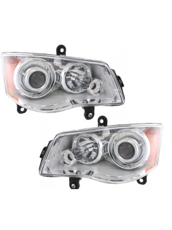 ❰新品❱Chrysler Town & Country ヘッドライト左右セット Headlights Set HID-Type Right Passenger Left Driver Pair Fits 2008