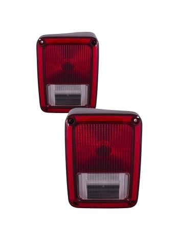 Tail Lights Set Left Driver Right Passenger Fits 2007-2018 Jeep Wrangler JK