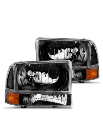 Eagle Eyes Smoke Headlights & Black Tail Lights Set For Ford Excursion 2000-2004