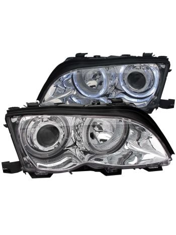 For BMW 328i 325xi 330xi 2002-2006 6× White LED Headlight +Fog Light