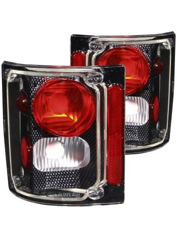 Incandescent Tail Light Compatible with Chevrolet GMC Blazer C / K Models Jimmy Suburban 1973-1991 Includes Left Driver and Right Passenger Side Tail Lights Carbon