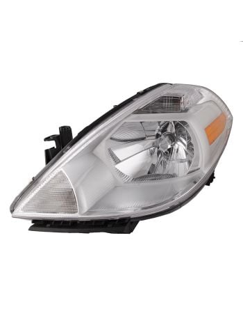 Headlight Fits Nissan Versa 2007-2012 Includes Left Driver Side Halogen Headlamp