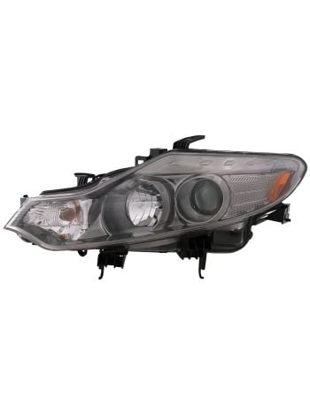 Headlamp Driver Left Chrome Housing Halogen Headlight Fits 2009-2014 Nissan Murano CAPA Certified