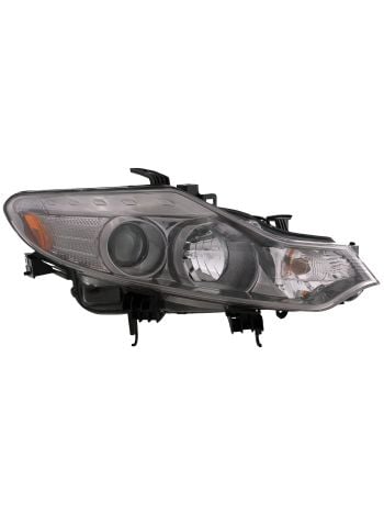2009-2014 Nissan Murano Headlamp Passenger Right Black Housing Halogen Headlight Assembly CAPA Certified