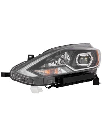 Headlight Compatible With Nissan Sentra 2016-2017 4Doors With LED Left Driver Side