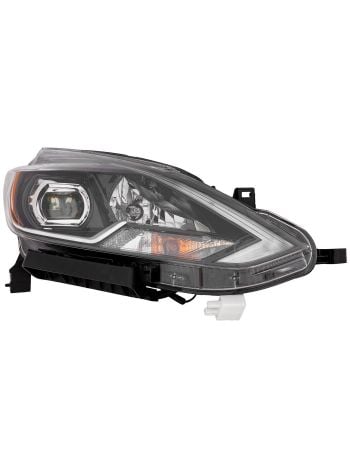 Headlight Compatible With Nissan Sentra 2016-2017 4Doors With LED Right Passenger Side