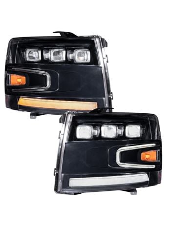2006 Chevy Silverado Headlights And Taillights Black LED Tail - Foto 12