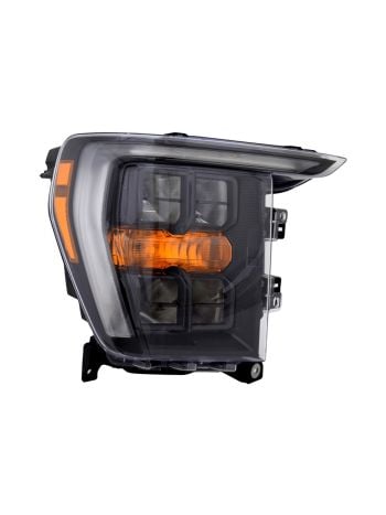 Passenger Side LED Reflector Type Headlight Lens and Housing for 2021-2023 Ford F-150 Raptor
