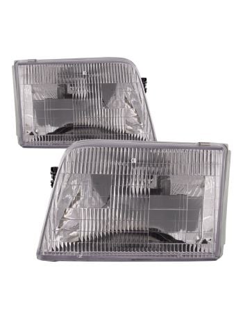 1993-1997 Ford Ranger Halogen Headlights Set Left Driver Right Passenger Headlamp Assembly