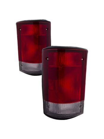 1995-2003 Ford Econoline/ 2000-2003 Excursion Tail Lights Set Driver Left Right Passenger w/o Harness Pair Assembly