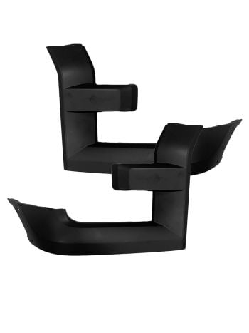 Pair Front Grille Molding Trim For 2015-2017 Ford F-150 – Driver & Passenger Side (Soillar)