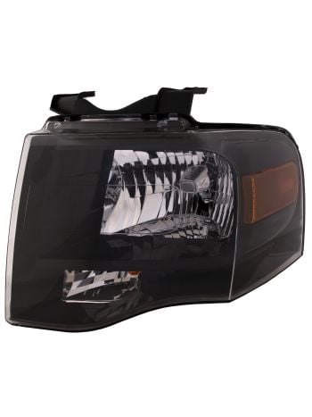 Headlamp For 07-14 Ford Expedition Left Driver Side Halogen Lamp Black Housing