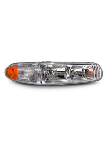 Halogen Headlight Right Passenger Side w/Cornering Lamp Fits 1997-2004 Buick Regal/1997-2005 Century. All Bulbs Included