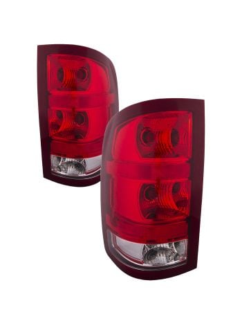 Tail Lights Set Right Passenger Left Driver Pair Fits 07-13 GMC Sierra 1500/07-10 GMC Sierra 2500/3500 HD