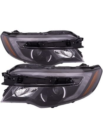 Headlight Halogen W/Drl Right And Left Pair Fits Honda 16-18 Pilot Touring Elite Ex Ex-L 17-20 Ridgeline RTL-T Model