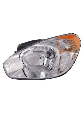 Headlight Fits Hyundai Accent 2007-2011 Includes Left Driver Side Halogen Headlamp