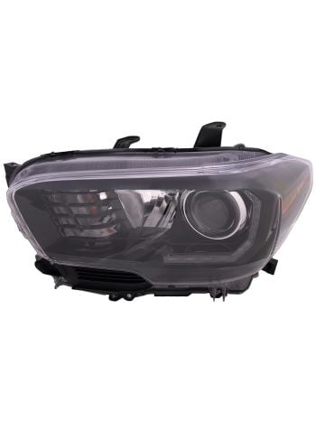 Headlight Compatible With Toyota Tacoma 2017-2019 Left Driver Side Halogen With LED DRL And Fog Light