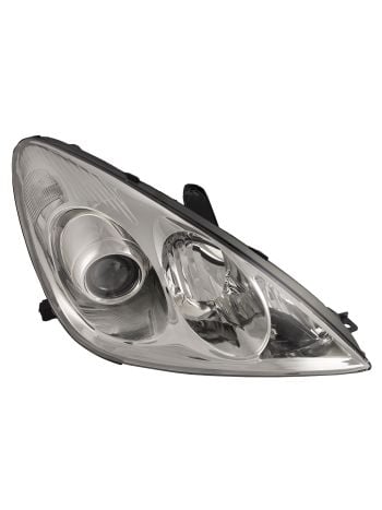 Right Passenger Side Halogen Projector Headlight with Chrome Housing for 2005-2006 Lexus ES330